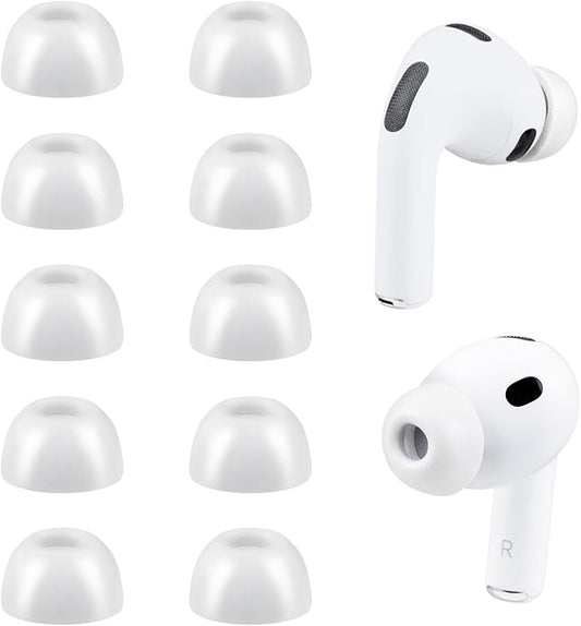 SOULWIT 5 Pairs Memory Foam Eartips for AirPods Pro 3 (3rd Generation 2025), Pro3 Replacement Earbud Ear Tips Accessories (Ash White/XXS)