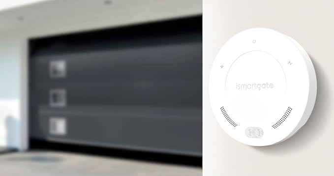 ismartgate MINI Smart Garage Opener - Universal WiFi Remote Controller Compatible with Alexa, Google Home, iPhone, Android,Door Left Open Alert, Door Security Systems. No Hub Needed.