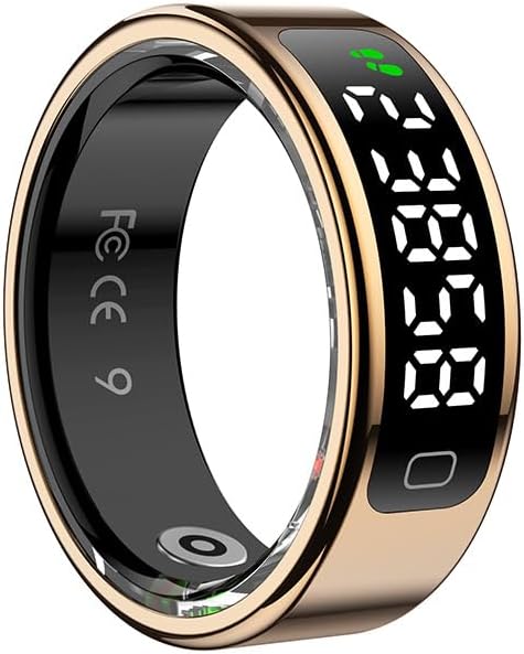 Smart Ring for Women for Men, Fitness Tracker Ring with Monitors Heart Rate, Blood Oxygen, Sleep, Stress and 60 Health Metrics, Ultra-Thin (Rose Gold, 11)