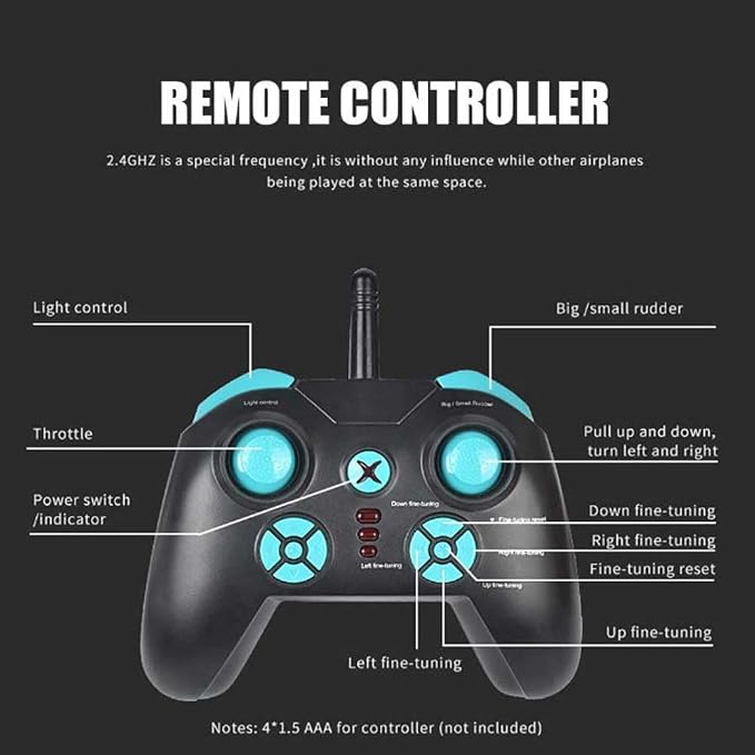 RC Airplane 2.4GHZ Remote Control Airplane Remote Control Passenger Aircraft RC Drone Toy RC Airliner Four Motor RC Plane EPP Drop Resistant RC Aircraft,Flying Lover Toy Gift