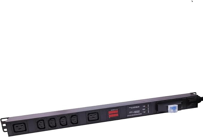 Meter SPD Function with L6-30p Plug C13 30A 240V 6 Way PDU for Internet Data Centre (pc)