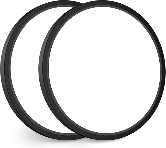 slochi 2Pack LED Flush Mount Ceiling Light Fixture, 15 Inch 30W, 3800LM, Super Slim 0.7 Inch, 3000K-6500K Adjustable Low Profile LED Ceiling Lights for Bathroom, Closet, Hallway(Black)