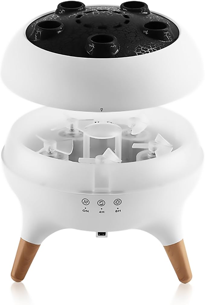 Dynamic Jellyfish Diffuser Humidifier, 7 Colors LED Lights 250ml Essential Oil Diffuser,Remote Control Humidifier for Bedroom & Office