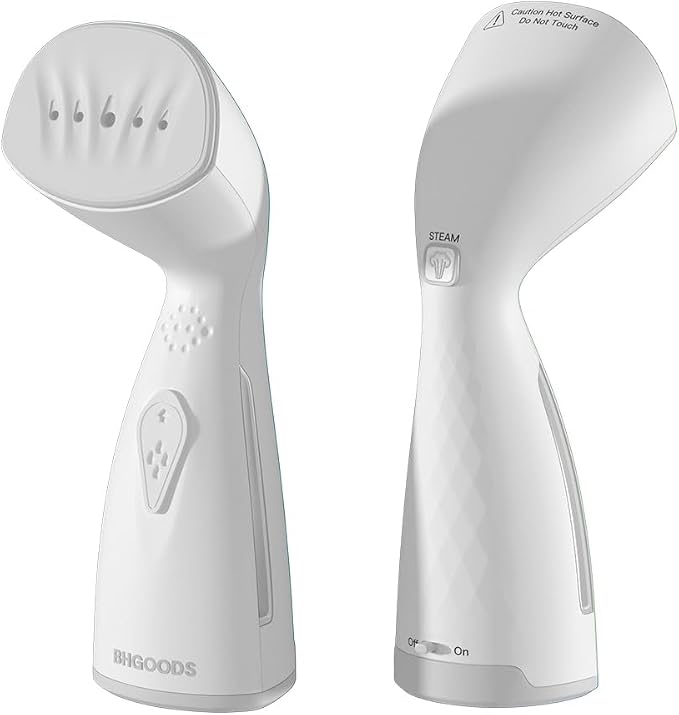 Steamer for Clothes Dual Voltage Travel Steamer 110V-220V for Worldwide Use, Clothes Steamer Handheld Steam Iron Travel Essentials, 1190W Quick Wrinkle Removal, Leakproof, White