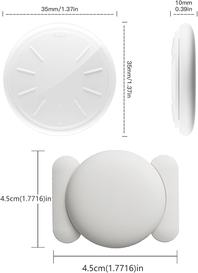 GPS Tracker for Vehicles,Real Time Car GPS Tracker Work with Apple Find My(iOS Only),No Monthly Fee Mini Hidden Car Tracker with Magnetic Case (White,1PCS)