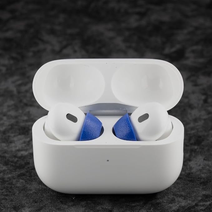 Comply TrueGrip MAX | Premium Memory Foam Replacement Earbud Tips for Apple AirPods Pro 1 & 2 | Long Lasting Comfort, MAX Durability, Secure Fit, Superior Noise Isolation| Blue (S/M/L) (3 Pairs)
