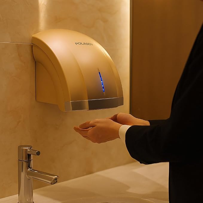Automatic Hand Dryer and Soap Dispenser Set – Wall Mounted High Speed ABS Hand Dryer Touchless Automatic Soap Dispenser for Home Bathroom & Commercial Use