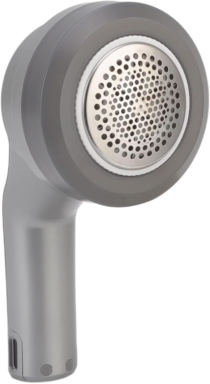 Fdit Electric Lint Remover, Rechargeable USB Fabric Defuzzer with 6 Blade Steel, 1200mAh Battery, Travel Size Hairball Trimmer for Clothing and Blankets