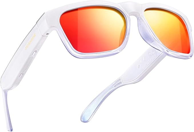 OhO sunshine Bluetooth Audio Sunglasses, Lightweight Open Ear Sport Glasses, 10H Playtime,Water Resistant with Voice Control