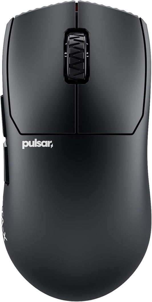 Pulsar Gaming Gears Pro Series STA-X Wireless Gaming Mouse 2.11 oz (60g), Optical Switch, 32000 DPI, 750 IPS, 8K Compatible (Medium, Stealth Black)