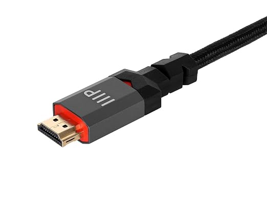 Monoprice 8K Certified Ultra High Speed HDMI Cable - 3 Feet - Black | Braided - HDMI 2.1, 8K@60Hz, 4k@120Hz, 48Gbps, HDR, VRR, CL3 in-Wall Rated