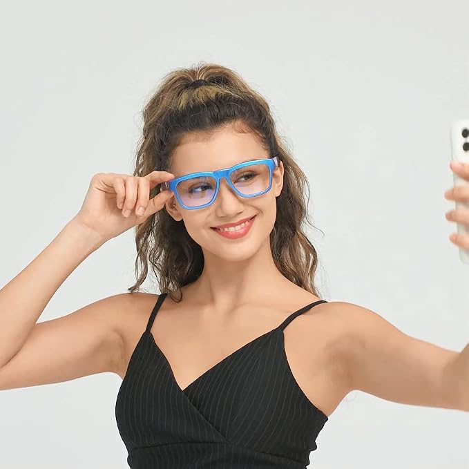 OhO sunshine Bluetooth Audio Sunglasses, Lightweight Open Ear Sport Glasses, 10H Playtime,Water Resistant with Voice Control