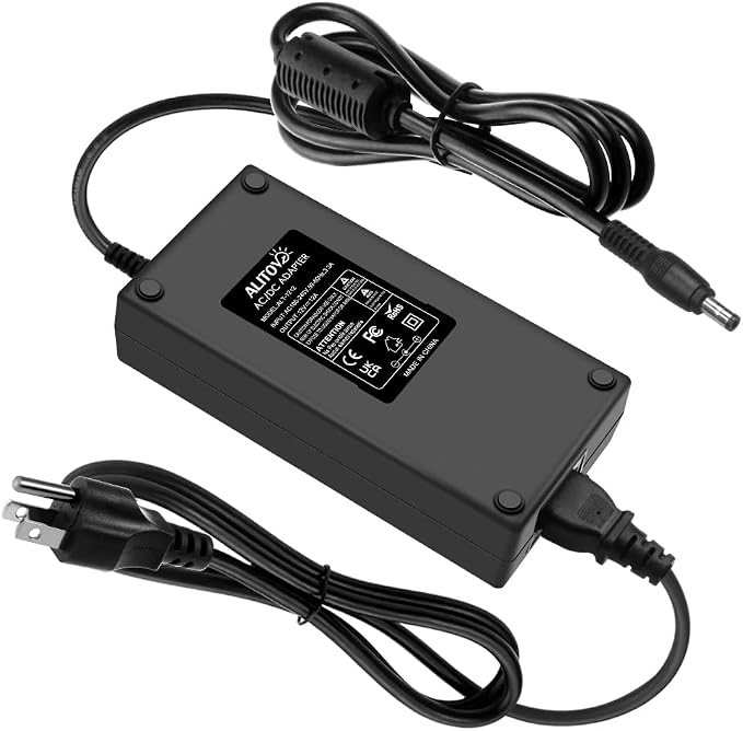 ALITOVE 12V Power Supply DC 12 Volt 12 Amp 144W Power Adapter 100-240V AC to DC Adapter 110V to 12V Converter 12A 10A Low Voltage Transformer with 5.5mm x 2.5 2.1mm Plug for LED Light 3D Printer