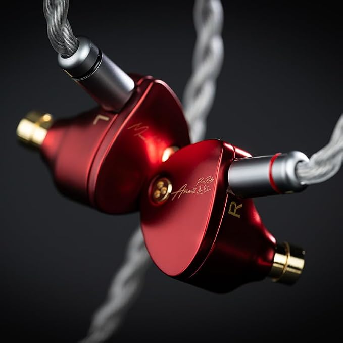 Moondrop ARIA 2 RED in-Ear Headphone with 0.78 2 Pin Cable Replaceable Plugs 3.5/4.4mm Earphone