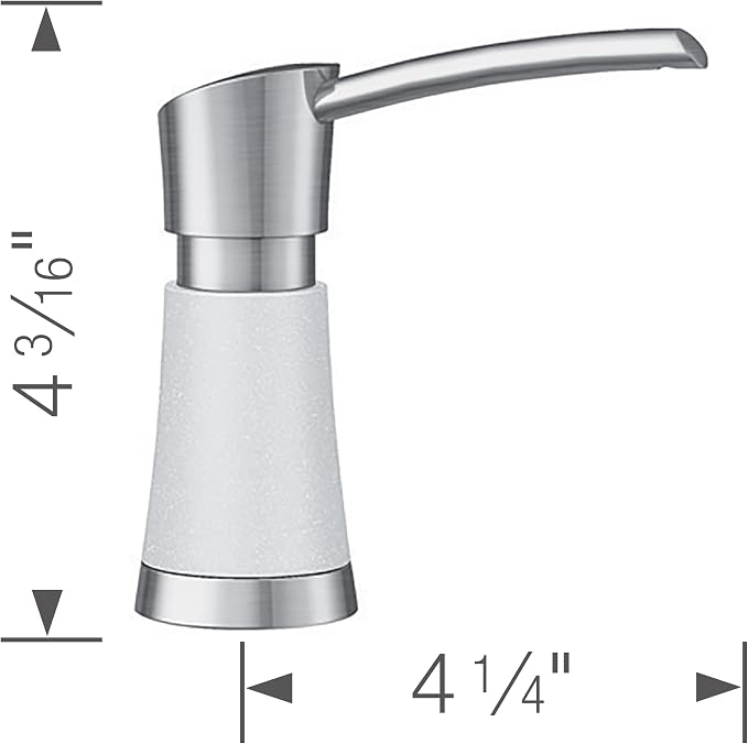 BLANCO, White 442054 ARTONA Color-Coordinated Kitchen Soap Dispenser, 12.5 oz