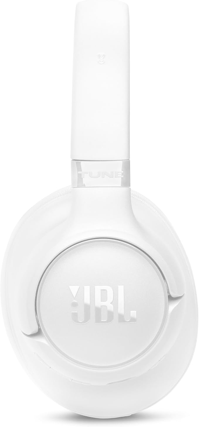 JBL Tune 730BT - Wireless Over-Ear Bluetooth® 6.0 Headphones with Powerful JBL Pure Bass Sound, 2 beamforming mics for Perfect Calls, Up to 76 Hours of Battery Life, & Multi-Point Connection (White)