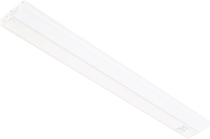 GETINLIGHT 30-inch Hardwired Only 3 Color LED Under Cabinet Lighting, Selectable 3000K/4000K/5000K, Dimmable, Matte White Finished, ETL Listed, IN-0201-14-WH-345K