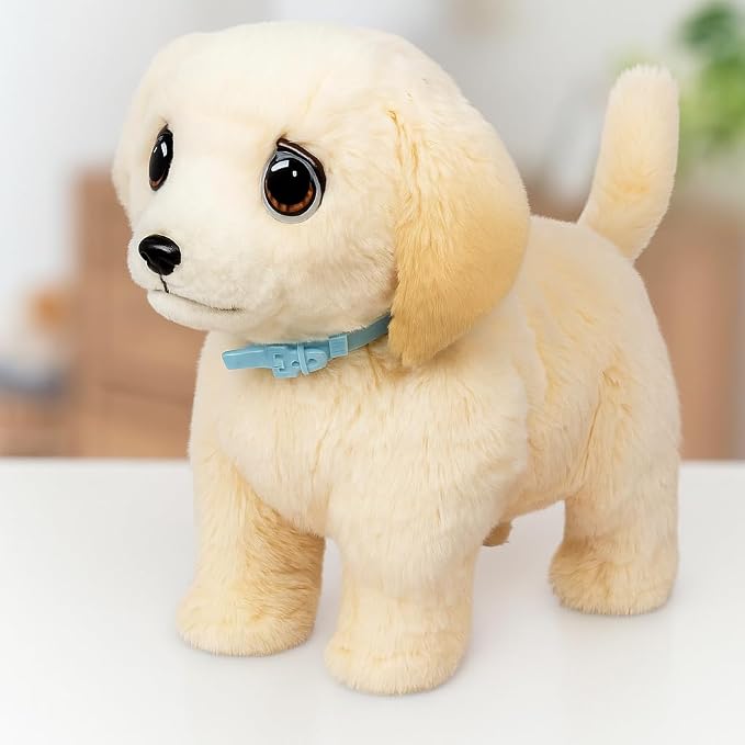 Little Live Pets Ouchies Cooper The Retriever Puppy, 50+ Sounds, Limping to Walking Puppy Toy with Vet Carrier, Interactive Toy Dog for Kids Ages 5+