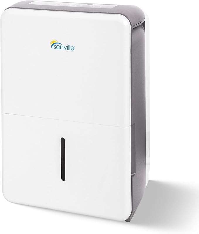 Senville 35 Pint Dehumidifier (Previously 50 Pint), Energy Star Certified, Washable Filter, Ideal for Basements, Medium & Large Sized Rooms, Up to 3,000 Sq. Ft., White