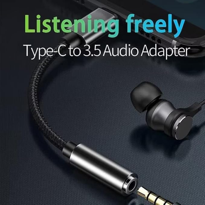 USB C to 3.5 mm Jack Adapter, Type C to 3.5mm Headphone Aux Digital Audio Earphone Adaptor for iPhone 15/Samsung Galaxy S23 S24 Note10 A80 Huawei P60/P50,Google Pixel 4XL,OnePlus7,Xiaomi (3)