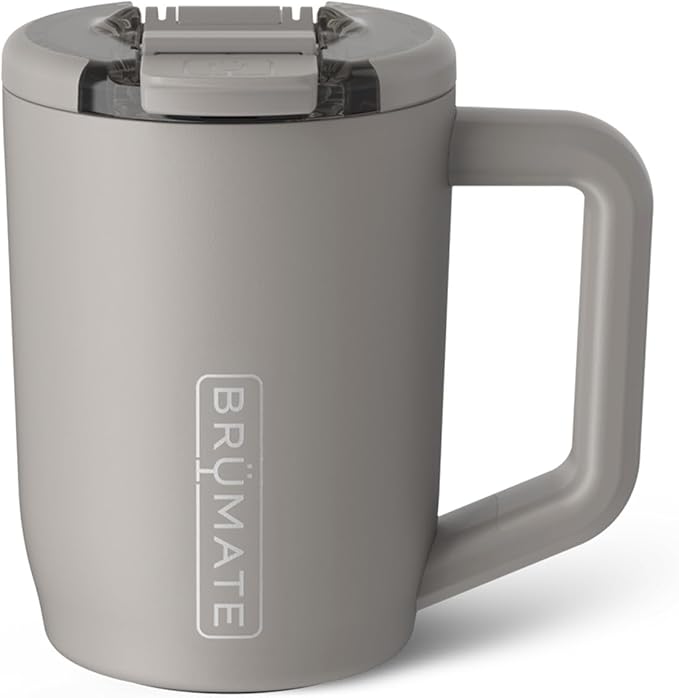 BrüMate Müv - 15oz 100% Leak Proof Insulated Coffee Mug with Handle & Lid - Stainless Steel Coffee Travel Mug - Double Walled Coffee Cup (Mocha)