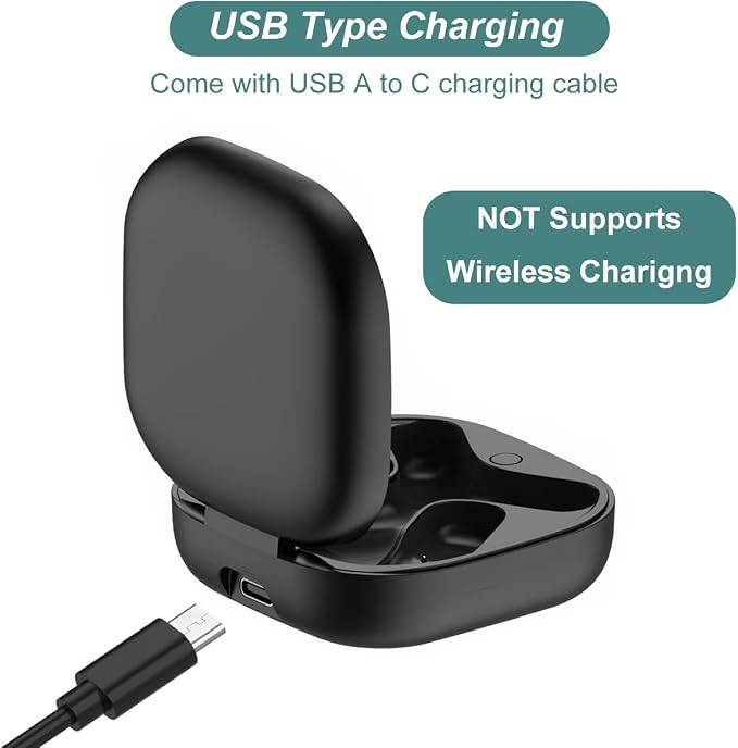Charging Case for Shokz OpenFit 2/OpenFit 2+ Earbuds (500mAh) | Replacement Charger Case Cover for Shokz OpenFit 2/2+ T920 T921 Open Ear Headphones