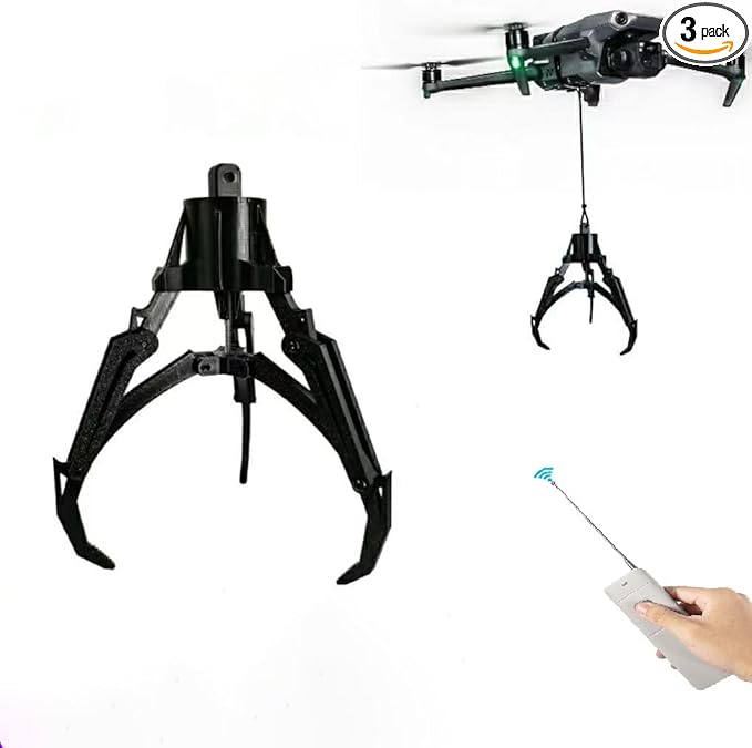 Drone Remote Control Intelligent Mechanical Claw, Fishing Baiting Line, Air Drop claw Release device