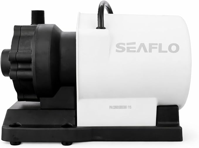 SEAFLO 1000 GPH Air Conditioning 230V Marine AC, 16.6 GPM Magnetic Drive Circulation Pump for Systems up to 45,000 BTU, 26.9 ft Head, Continuous Duty HVAC, 4-Year Warranty