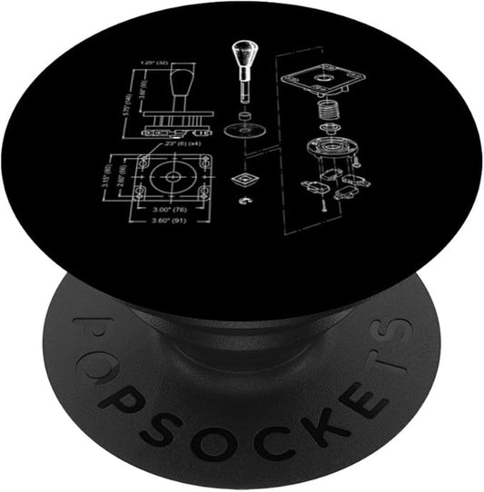 Arcade Stick Diagram Blueprint Patent - Fighting Games PopSockets Adhesive PopGrip
