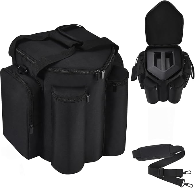Carrying Case Travel Bag Compatible with Bose S1 Pro+,Portable Bluetooth Speaker Cover Compatible with Bose S1 Pro with Shoulder Strap & Extra Pockets for Microphone,Charger,Cable,Accessories(Black)