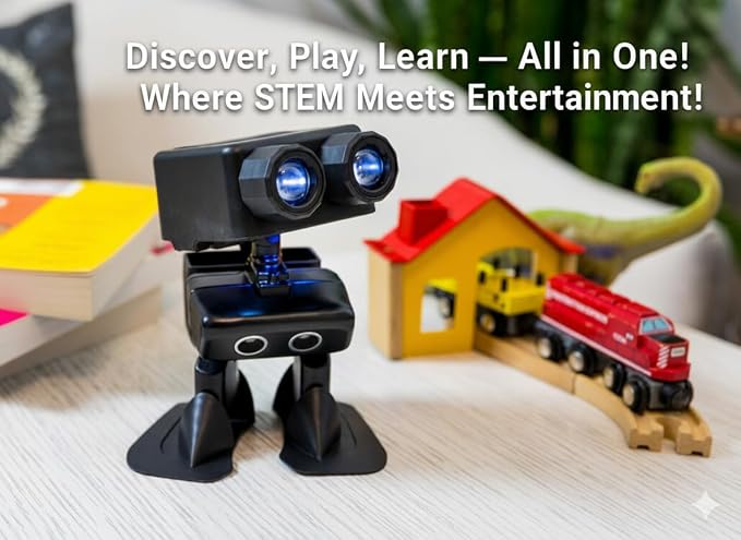 Robot PU – Adorable Micro:bit Humanoid | STEM Toy | Programmable, Interactive & Upgradable | Walks, Dances, Talks & Sings | Self-Balancing | Remote & Autopilot | 30+ Free Online Classes