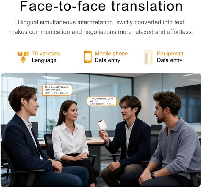 AI Voice Recorder, App Control, Transcribe & Summarize with AI Technology, 64GB Memory, One-Touch Recording, Audio Recorder for Lectures, Meetings, Calls with Protective case