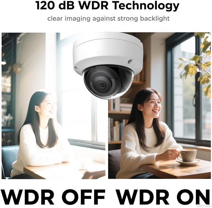 DS-2CD2143G2-I 4MP AcuSense POE IP Dome Camera Outdoor, 2.8mm Wide Angle, 3-Axis, WDR, IP67, IK10, H.265+ with Human and Vehicle Detection, Work with Ⲏіkconnect
