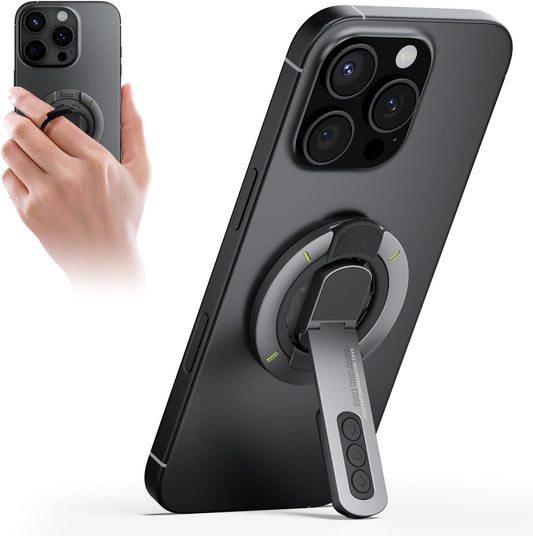 TODI for MagSafe Phone Grip Stand, 3-in-1 Magnetic Finger Ring Holder with Double-Sided Magnet, Fidget Toy Design, Magnetic Phone Stand for iPhone 16/15/14/13/12 Series