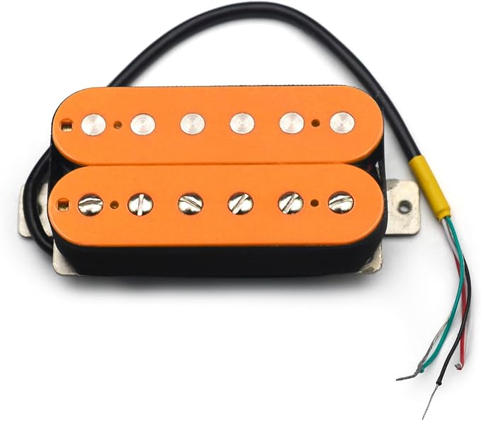 SAPHUE Alnico 2 Electric Guitar Pickup N-50 7-8K/B-52 8-9K Humbucker Alnico II Pickup Double Coil Pickup Guitar parts (orange)