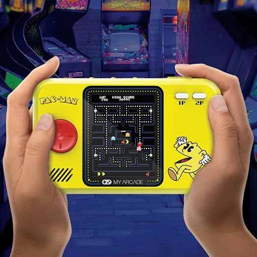 My Arcade Pac-Man Pocket Player Bundle: Officially Licensed, Portable Gaming Console, Travel Case and Screen Protector Included. Includes Classic Mode and Speed Up Mode.