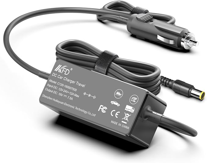KFD Car Charger 12V-24V DC Adapter for Goal Zero Yeti 150/200X/400/400 Lithium/500X/1000/1250/1400/1500X/3000/ 3000X/6000X & Sherpa 50/100/100AC Portable Power Station Goal Zero Yeti Car Power Cord