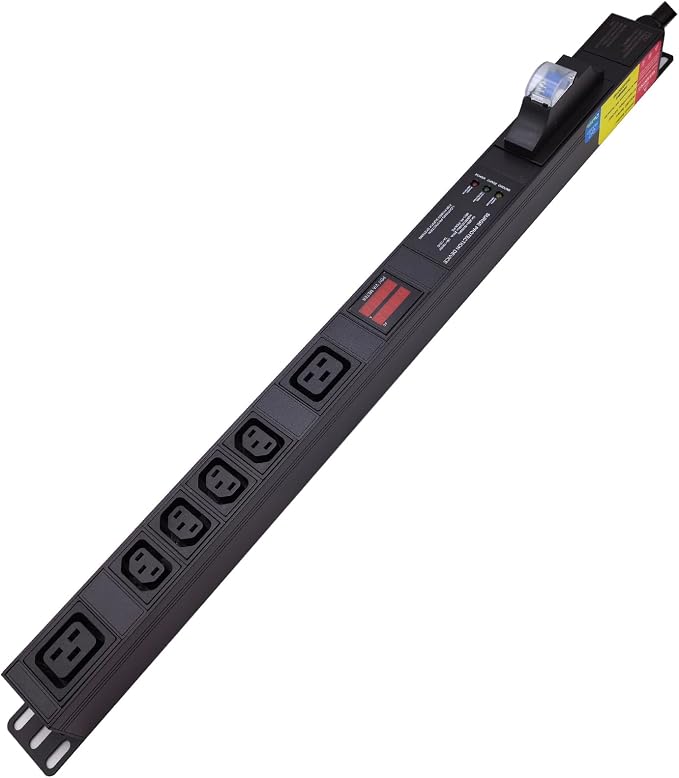 Meter SPD Function with L6-30p Plug C13 30A 240V 6 Way PDU for Internet Data Centre (pc)