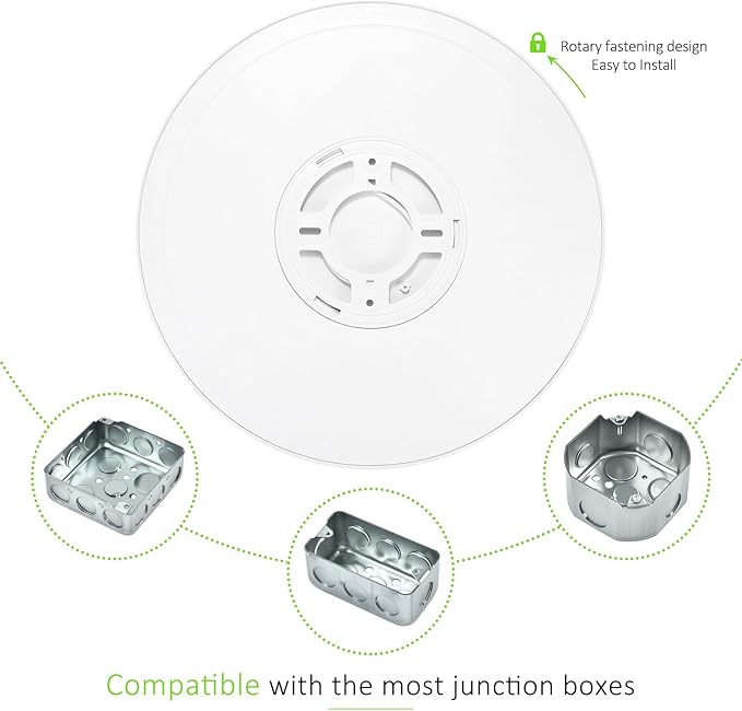 4 Pack LED Flush Mount Ceiling Light, 24W Ultra Thin Round White 3000k/4000k/6500k 3 Color Temperatures Adjusted 12 Inch Modern Ceiling Lights for Bedroom Bathroom Kitchen, Wired