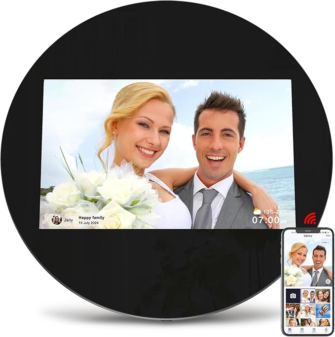 Digital Picture Frame, ThankVip 10.1 Inch WiFi Digital Photo Frame, IPS HD Display Touch Screen,32GB Storage, Slideshow, Wall Mountable, Auto-Rotate, Share Photos and Video via Uhale App