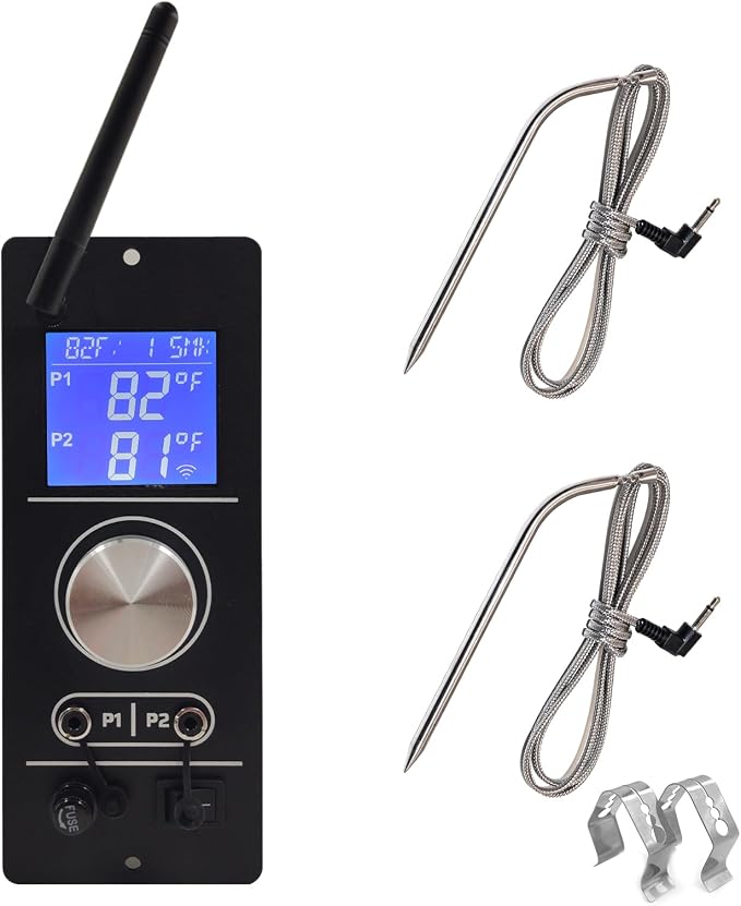 WiFi Replacement PID Controller for Camp Chef Gen 2 Pellet Grills - Compatible with PG24-82, SG24, XT24, DLX, Woodwind Classic - App Control, Dual Meat Probes & Adjustable Smoke Setting