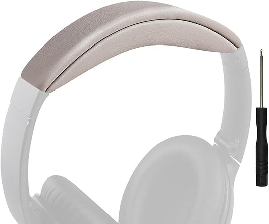 SOULWIT Headband Cover for Bose QuietComfort 45 (QC45)/QuietComfort SE (QC SE)/Quiet Comfort Wireless Headphones, Replacement Headstrap Pad Repair Part - Sandstone