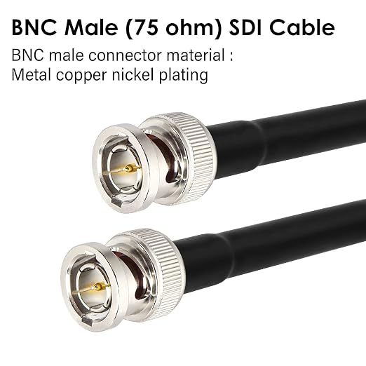 XRDS -RF 300FT SDI Cable, BNC Male Digital Video Cable 75 Ohm RG59 BNC Cables Supports HD-SDI/3G/6G-SDI/4K/8K
