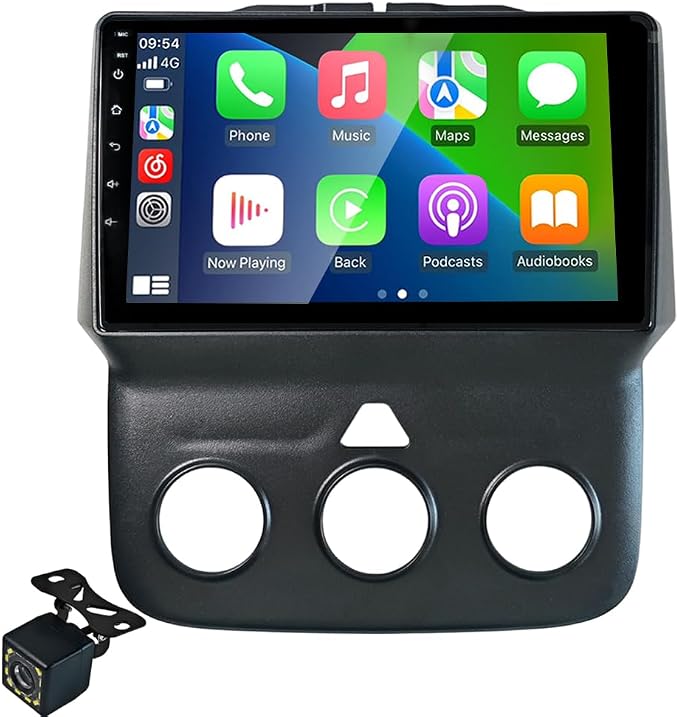 Upgrade 8 Core 4+64G Car Stereo Radio Replacement for 2013-2018 Dodge Ram 1500 2500 3500 with Wireless CarPlay/Android Auto, GPS, Bluetooth, Backup Camera AM/FM (New Android 15)