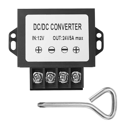 12V to 24V 5A 120W Boost Converter IP67- Dustproof Booster with Screwdriver - for Trucks/RVs/Off-Highway/Solar/for Harsh Environments - Dustproof/Vibration Resistant