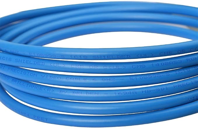 Superbat 3G 6G SDI Cable 250ft Belden 1694A BNC Cable 75 Ohm Supports HD-SDI/3G-SDI/6G-SDI/4K/8K Video Camera CCTV System, Precision SDI Cord