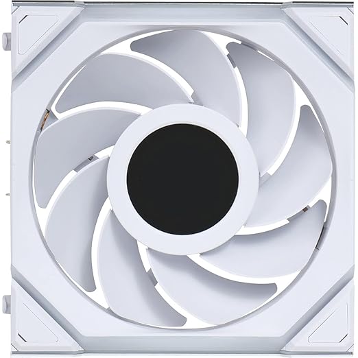 Lian Li UNI Fan SL LCD Wireless (Reverse Blade) 120mm ARGB Fan - Single Pack - 1.6" LCD - 2.4 GHz Wireless Signal for RGB & Control - Controller NOT Included & Required - White(12RSLLCD1W1W)