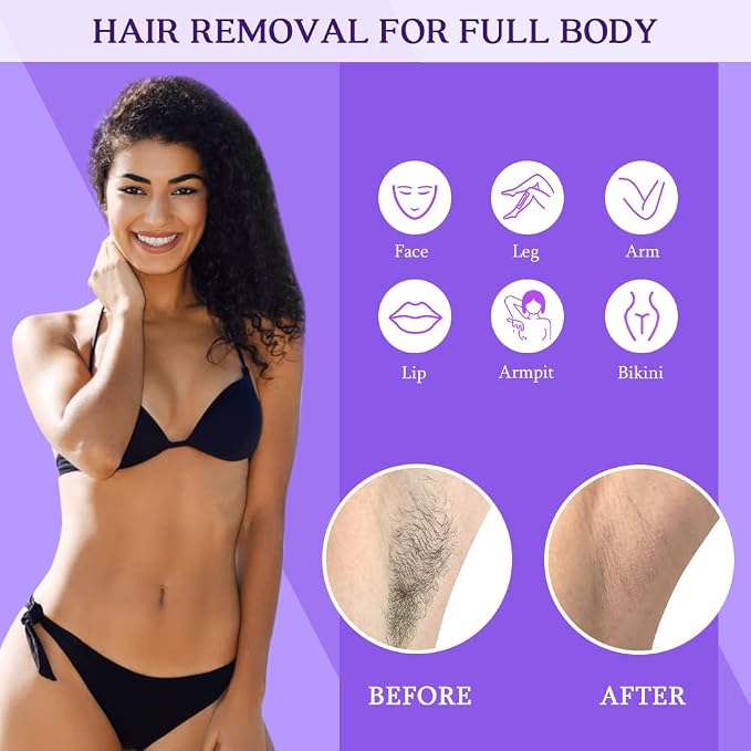 Bestidy Waxing Kit for Women & Men, Wax Warmer for Hair Removal with Digital Display, Beginner Friendly, At-Home Hair Removal Kit for Face, Bikini, Brazilian & Full Body with 40 Accessories