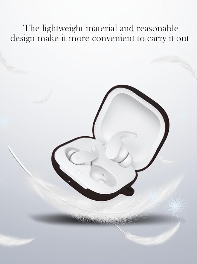 Case for Beats Fit Pro True Wireless Noise Cancelling Earbuds,Soft Protective,BOVUGAC Silicone Case Cover with Keychain & Cleaning Kit & Lanyard for Beats Fit Pro-Black