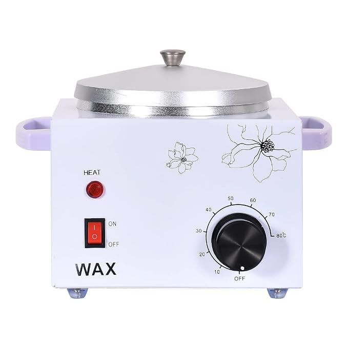 Wax Warmer Machine for Painless Hair Removal - Large Capacity Metal Heater for Fast Melting Soft, Hard, and Paraffin Waxes
